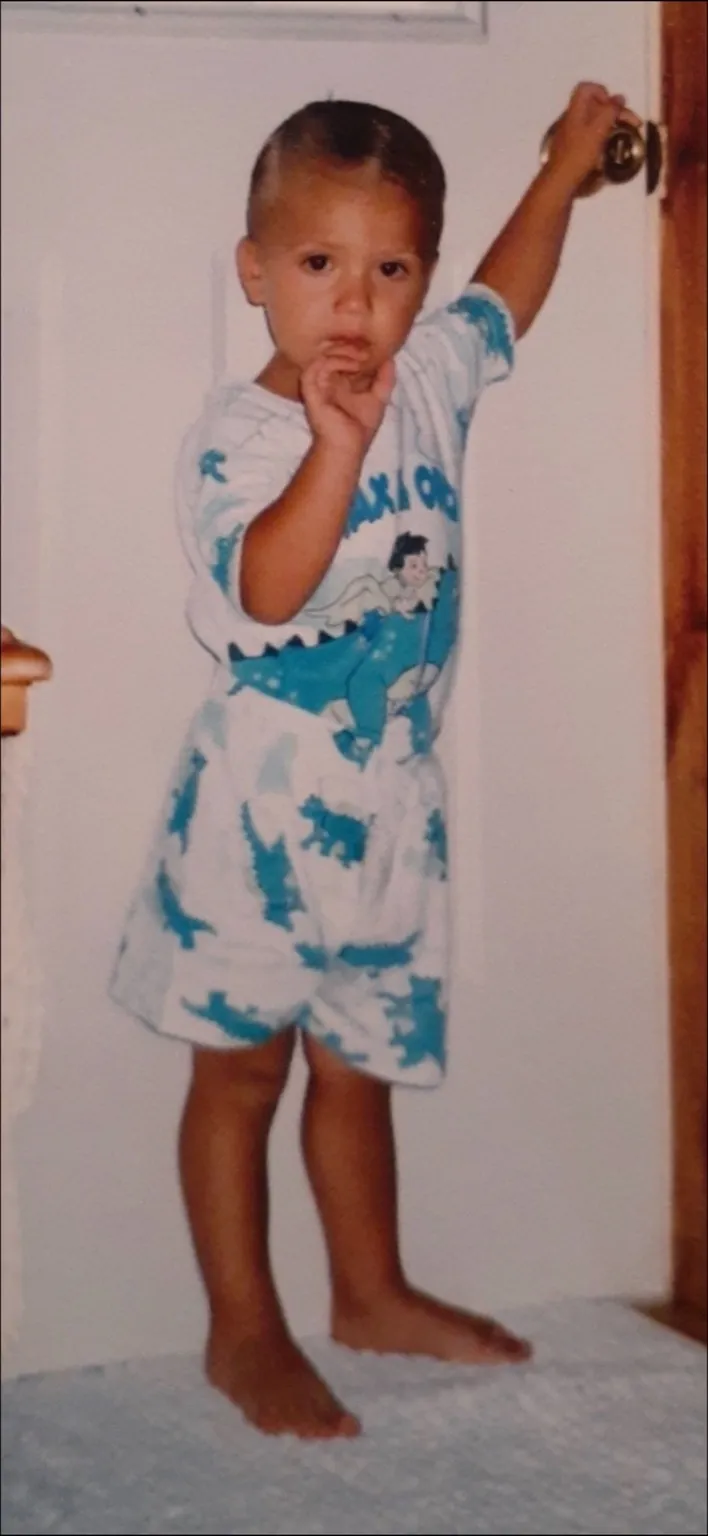 Gage Sampson as a child growing up in Franklin Furnace, Ohio, years before becoming an entrepreneur and co-founding TikTok Titans