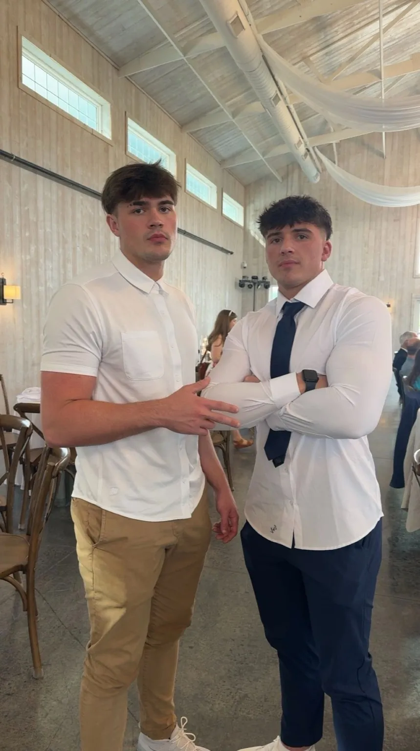 Gage Sampson at a wedding event